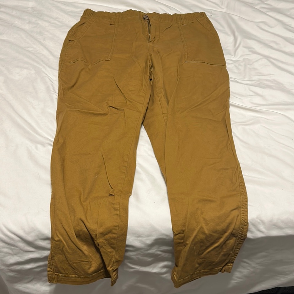 Dark Mustard yellow cargo pant
